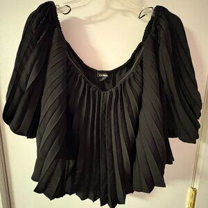 A black Express shirt